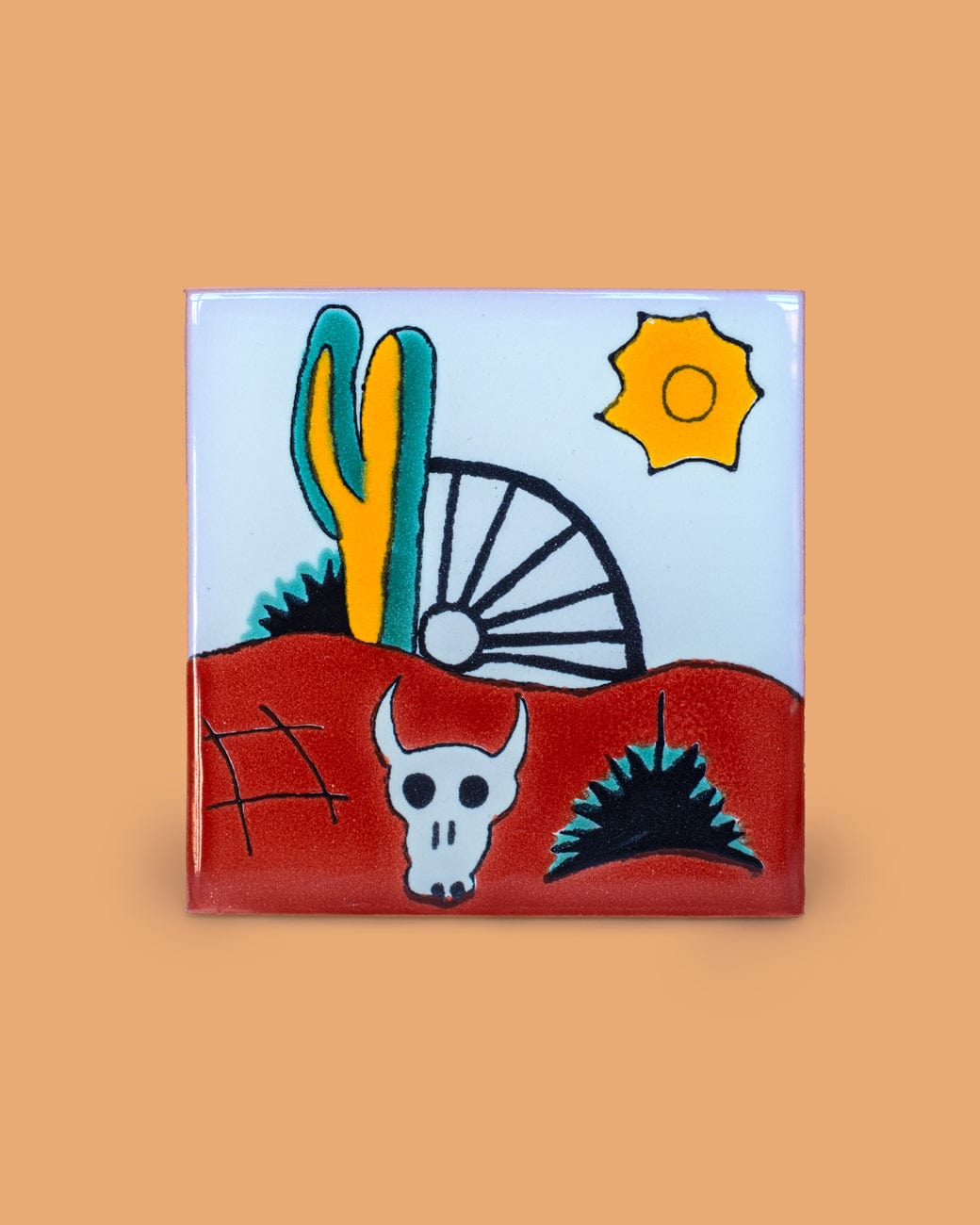 Handcrafted Cactus Tile